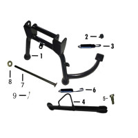 Evolis | Fig.4 - Béquilles | JM Motors